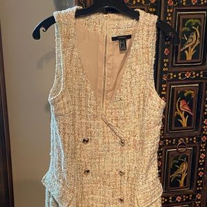 NWOT F21 Tweed Tuxedo Dress sz S